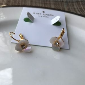 Kate Spade Disco Pansy Leverback Earrings